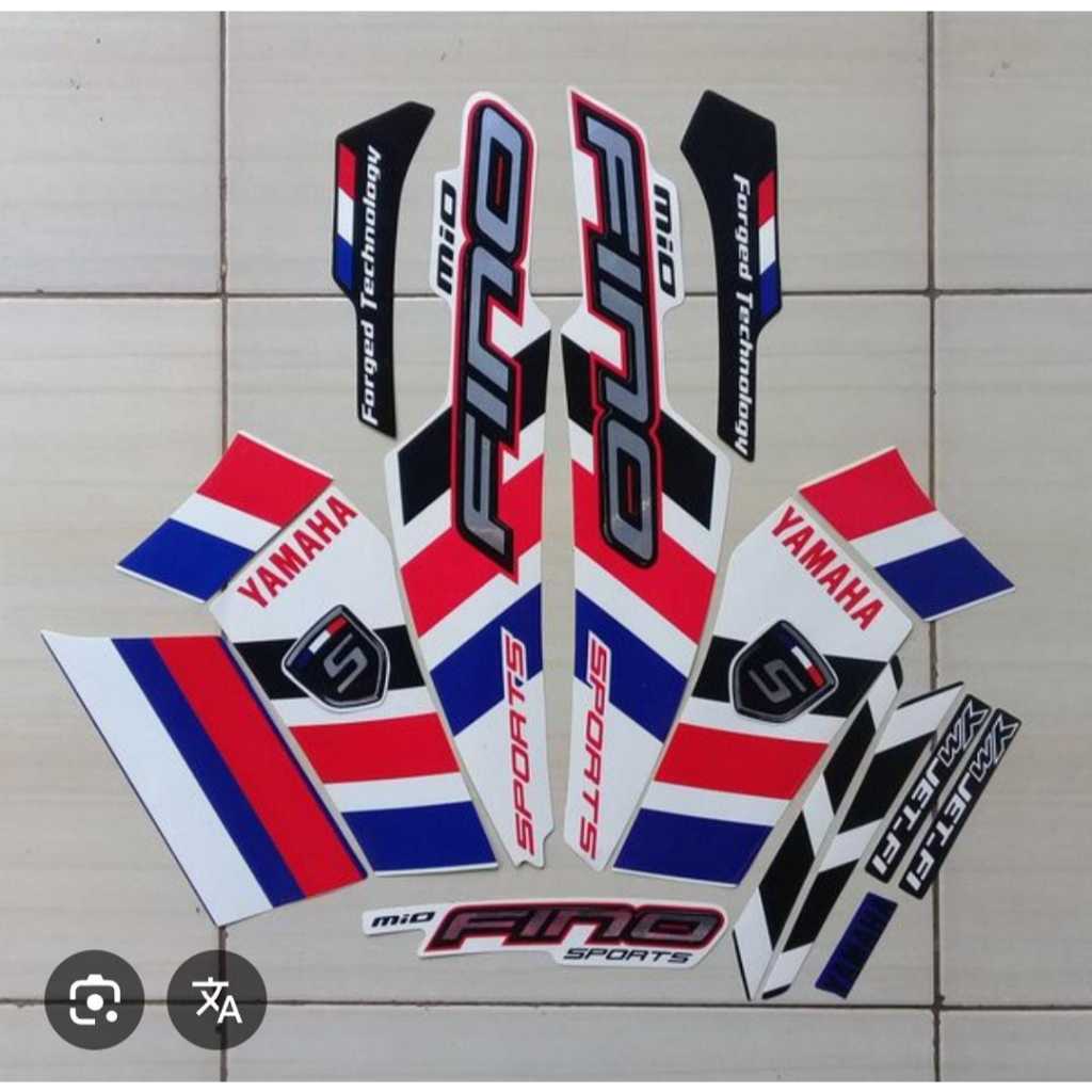 Striping Stiker Honda Fino 2014 Biru Stiker Lis Standar Motor Honda Fino 2014 Terbaik