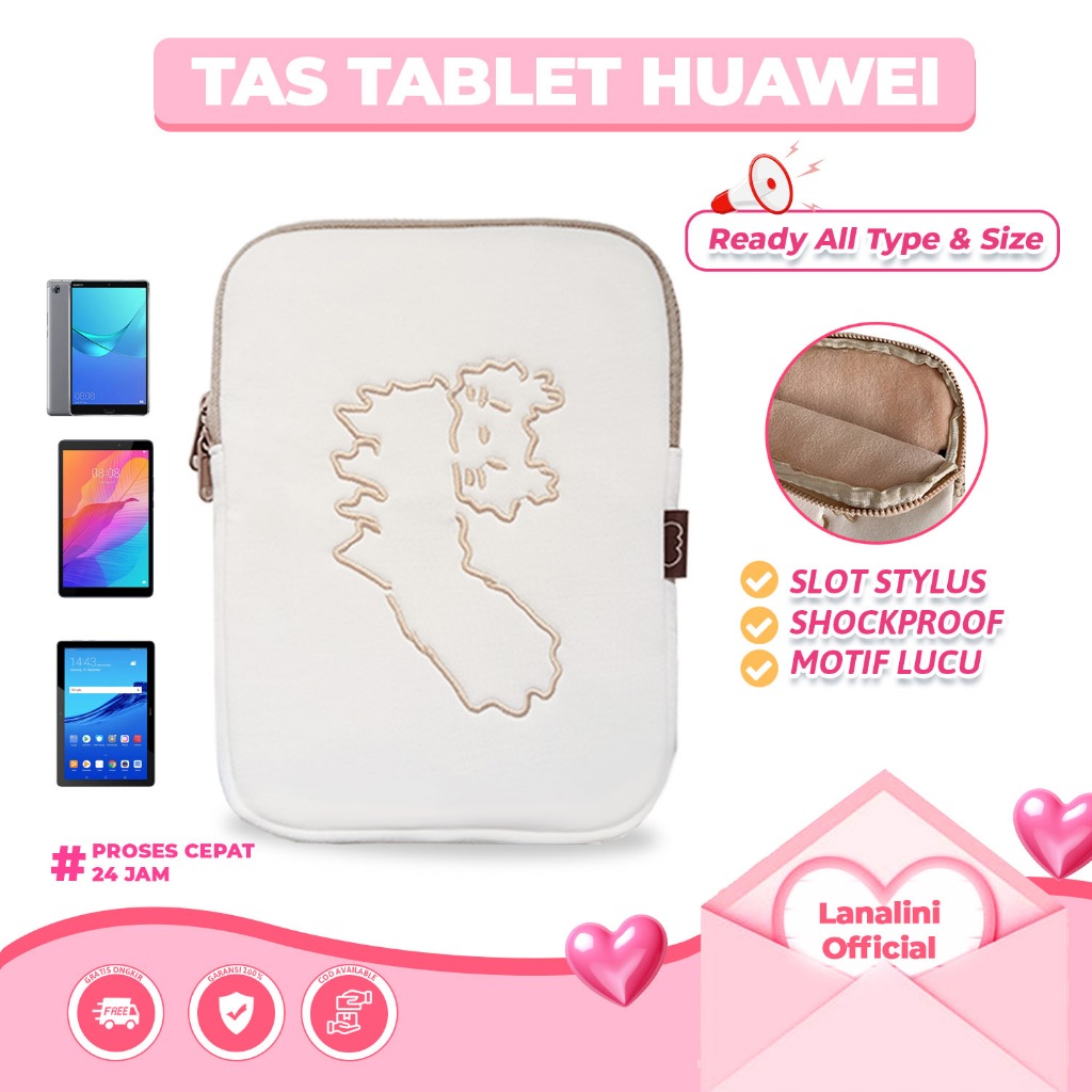 Huawei MediaPad Sleeve Case Tas Tablet Motif Kucing For T3 T5 M3 M1 M5 Pro M6 8 10 Inch Shockproof