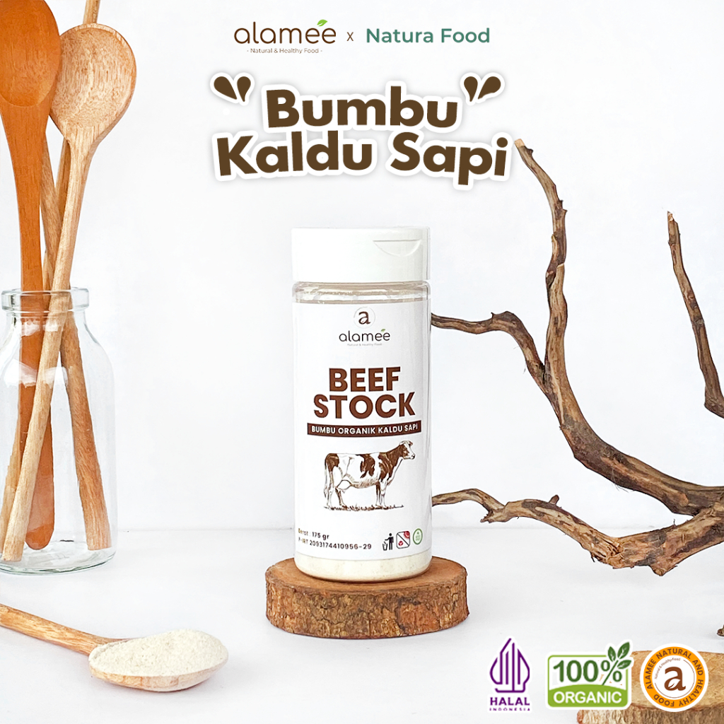 

ALAMEE Bumbu Kaldu Sapi Bubuk NON MSG Organik Beef Powder Praktis Tabur Spice Seasoning