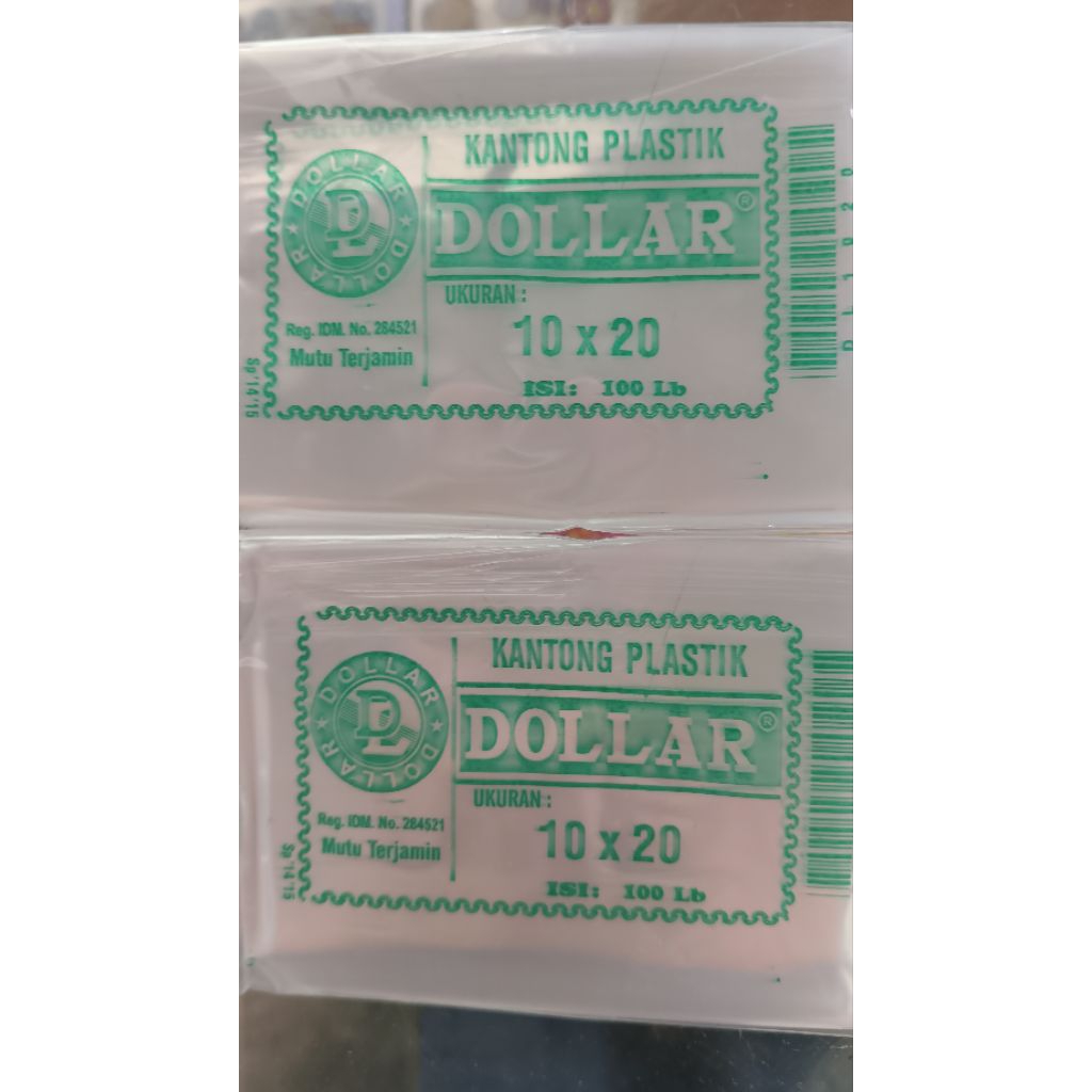 Kantong Plastik Dollar 10x20
