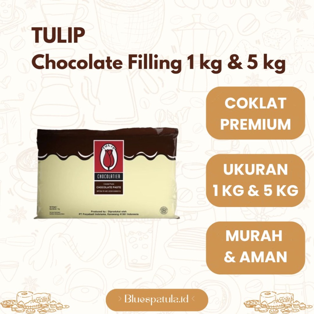 

Tulip Chocolate Filling / Paste 1KG dan 5KG