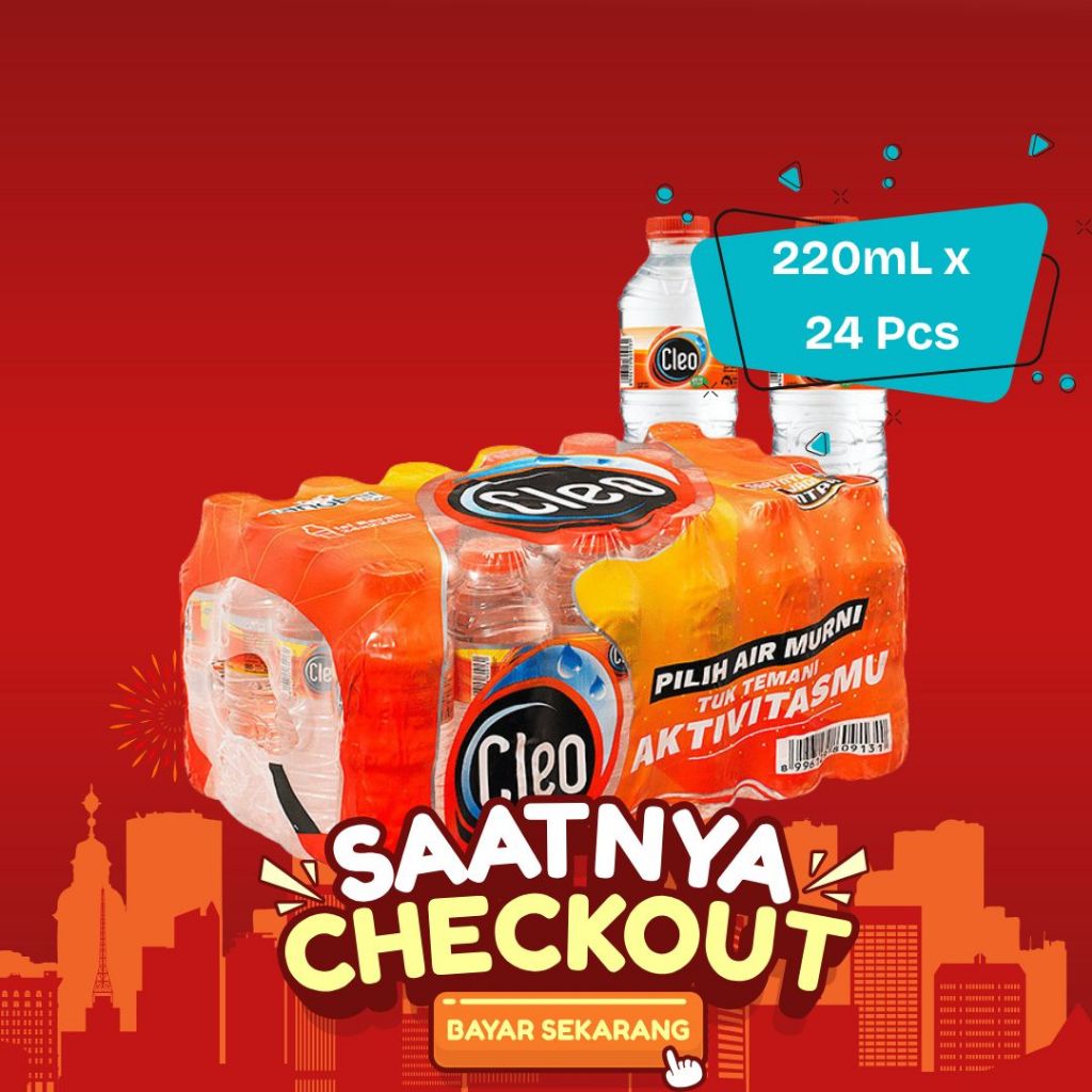 

CLEO MINERAL WATER 220ML 1 DUS ISI 24PCS