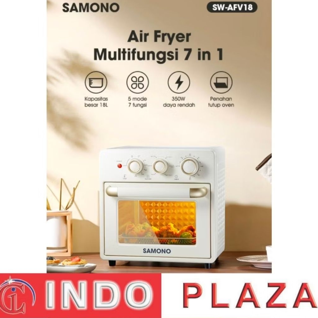 SAMONO SW-AFV18 AIR FRYER OVEN 350W LOW WATT 18L BIG CAPACITY