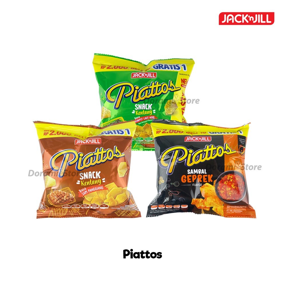 

Piattos 15gr (1pcs) / Cemilan Kentang Gurih