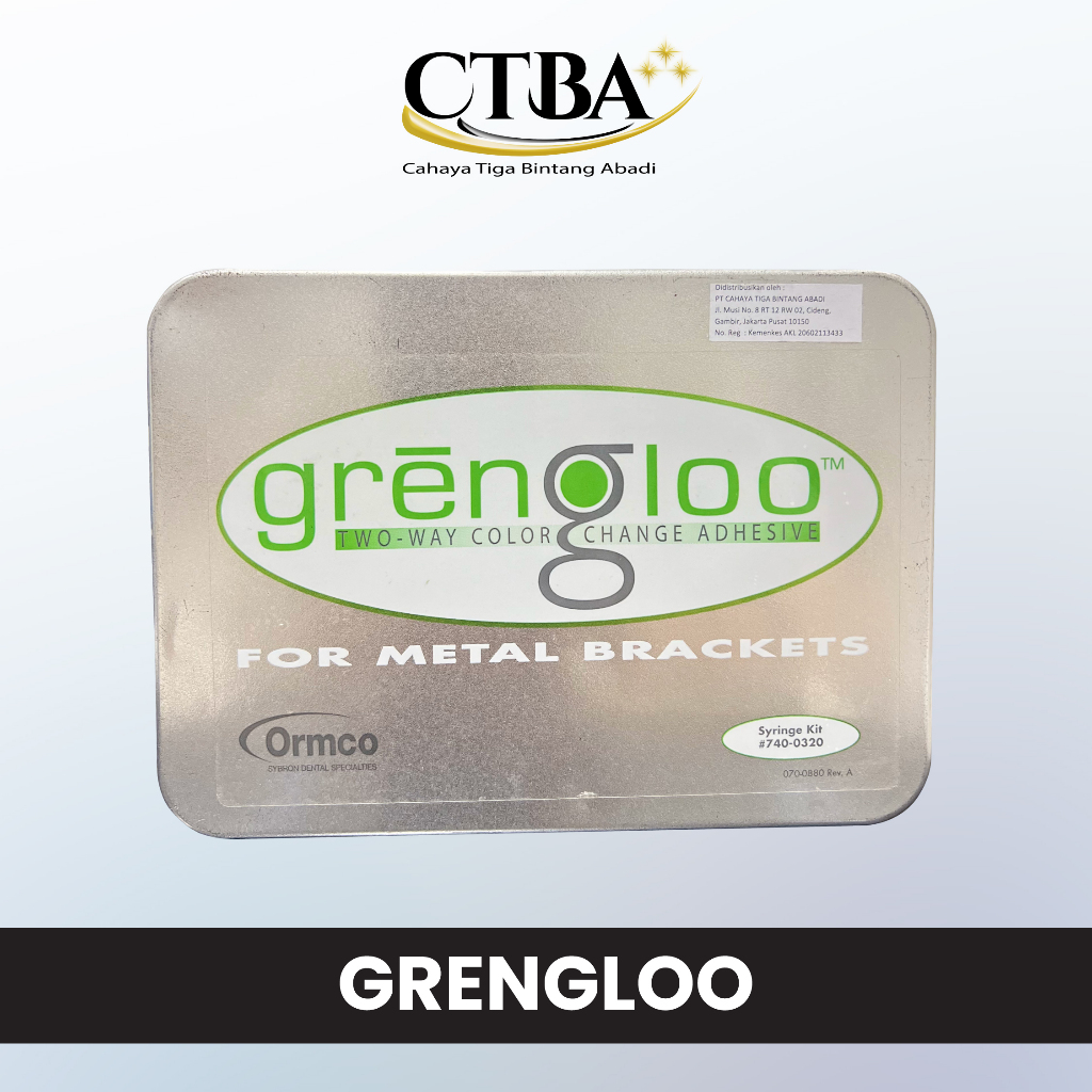 ORMCO Grengloo Kit ( Grengloo Pasta + Ortho Solo + Etching)