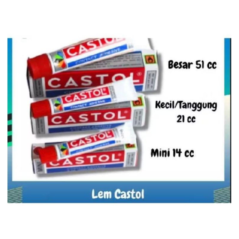 

(1 PCS) Lem Castol Besar / Castol Tanggung / Castol Mini