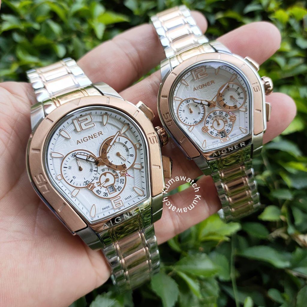 Jam Couple Aigner Watch Original
