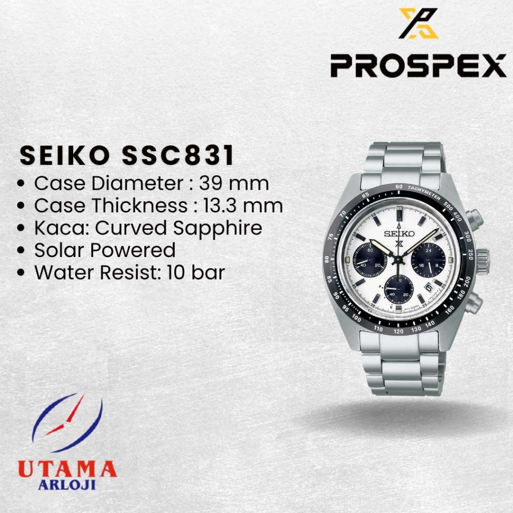 SEIKO SSC813 Speedtimer "Panda" - Solar Chronograph Original