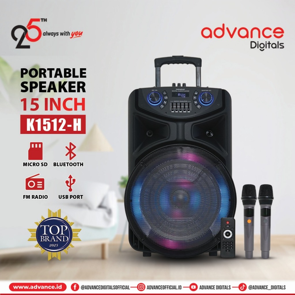 Speaker Portable Meeting Advance K1512-H NEW 15inch/Speaker Advance K1512H