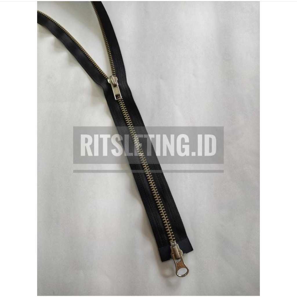 Risleting Sleting Zipper YKK Jaket Besi 2 Kepala - Rel Nickel No. 5 - RNMMR 56 (1 Lusin)