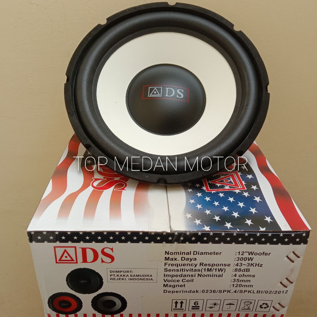 SUBWOOFER ADS A122 12" DOUBLE COIL MOBIL