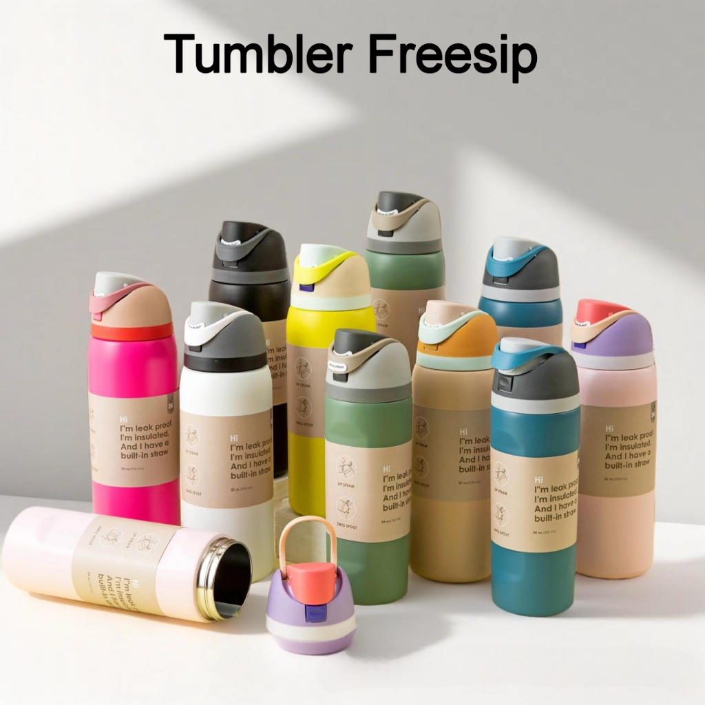 Tumbler Minum Daily Terlaris traveling Kuliah Keren Rekomended Kopi Flexible Sekolah Termos Portable