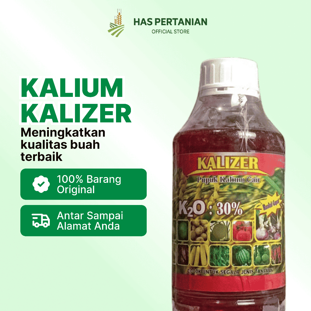 KALIZER -KCL CAIR KALIUM 60-%-KEMASAN 1 LITER. KCL CAIR PLUS GA3
