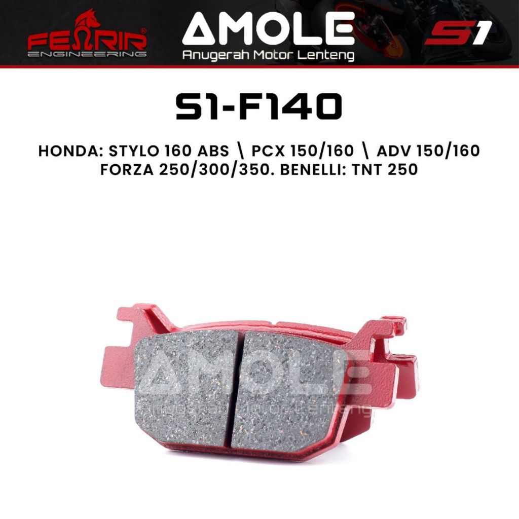 Kampas Rem Belakang Brake pad Fenrir PCX ADV 150 160 Vario 160 Forza