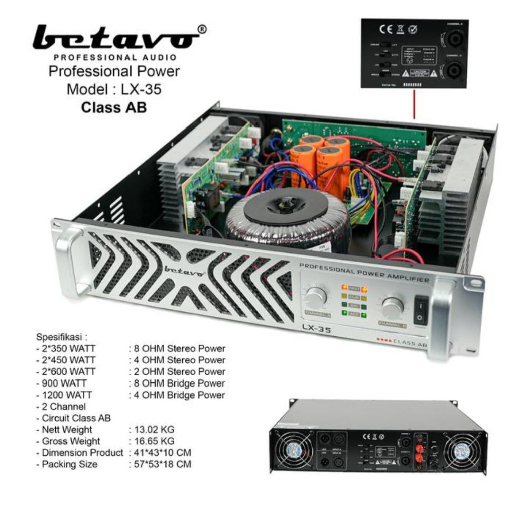 profesional power amplifier betavo Lx 35 original