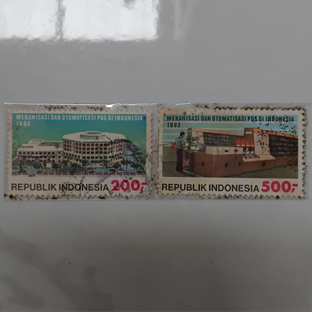 

Perangko Prangko Set Seri Mekanisasi dan Otomatisasi Pos 1992 Used - YN2408
