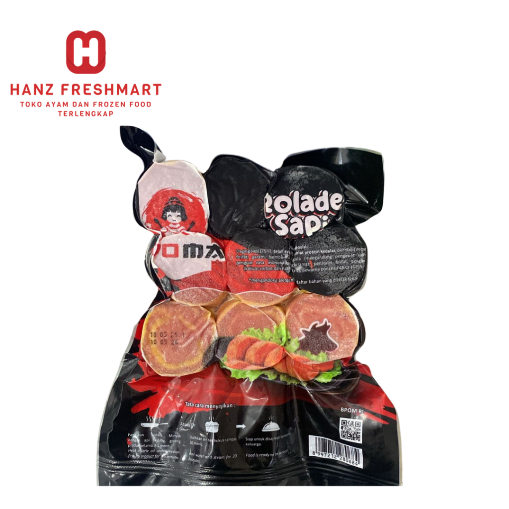 

Ayoma Rolade Sapi 450gr isi 18 pcs - Hanz Freshmart