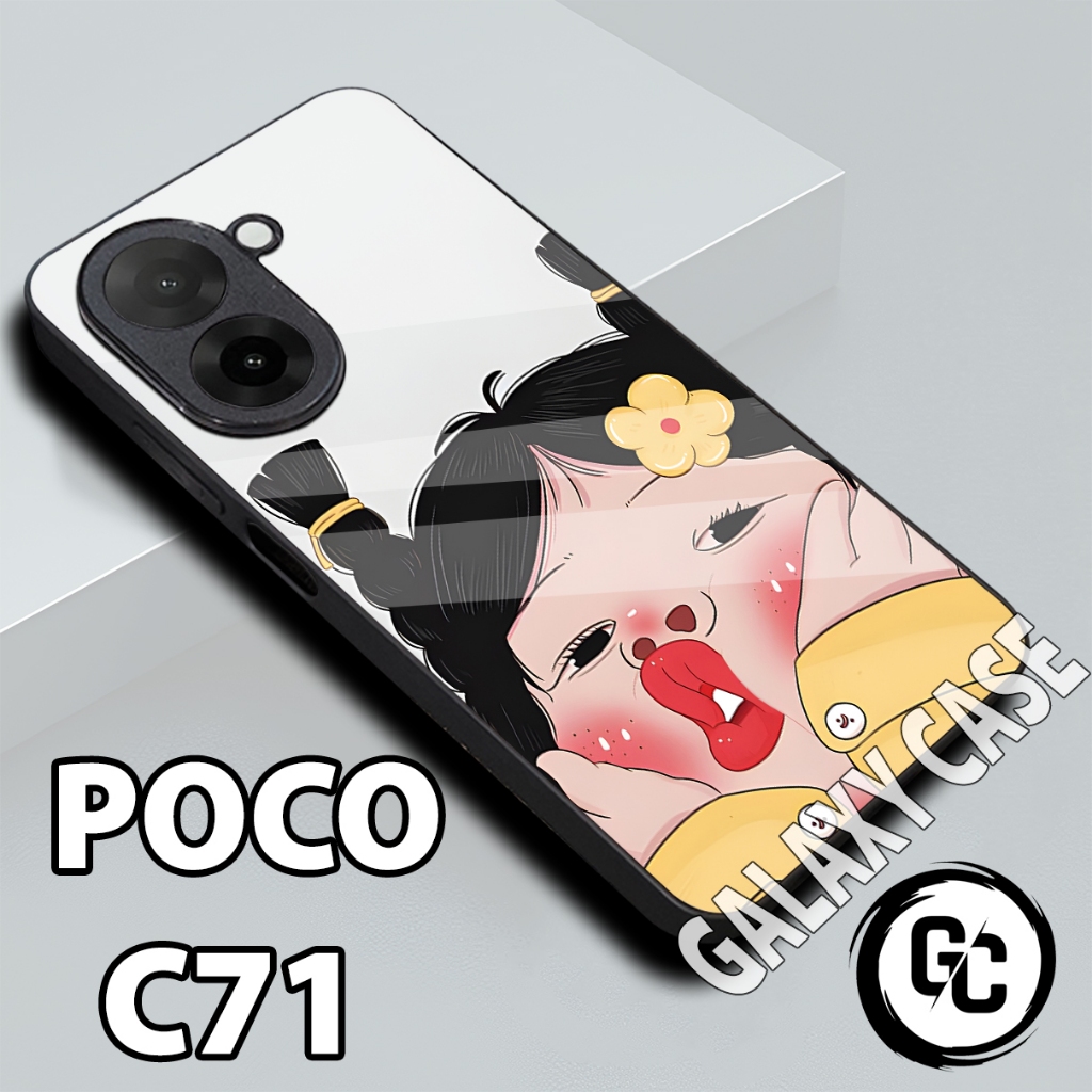 Softcase glossy POCO C71/Case POCO C71 Cewek/case POCO C71 glitter/casing POCO C71/case hp POCO C71