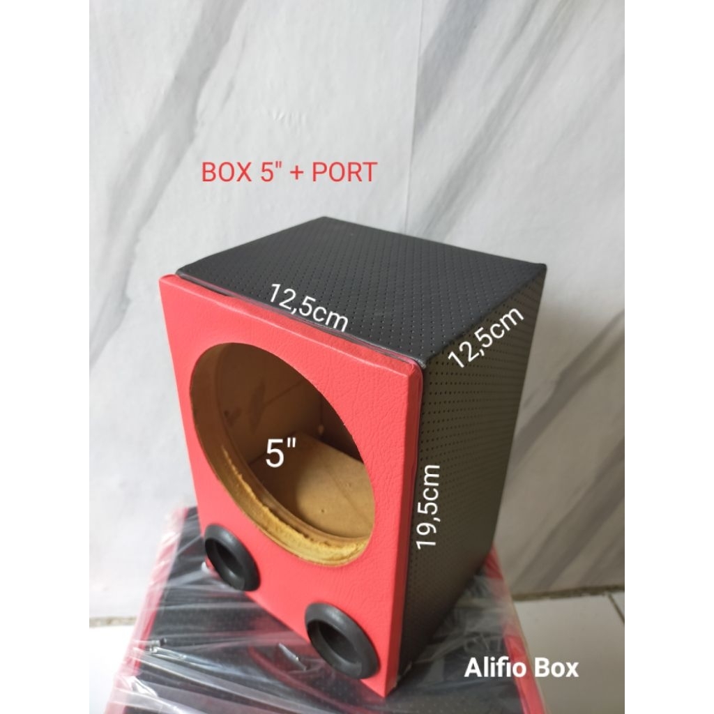 Box Speaker Line Array 5 inch + Port (FREE PORT)