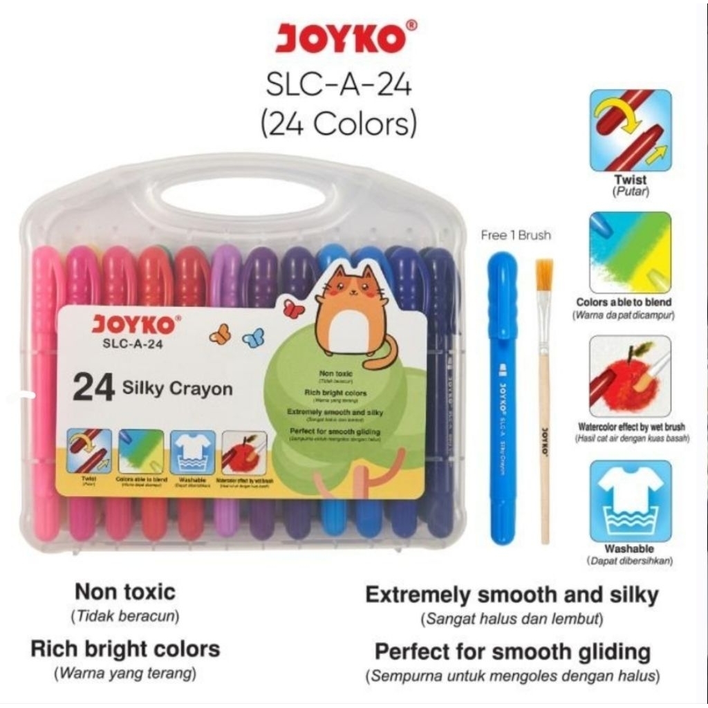 

Silky Krayon JOYKO SLC-A-24 Warna