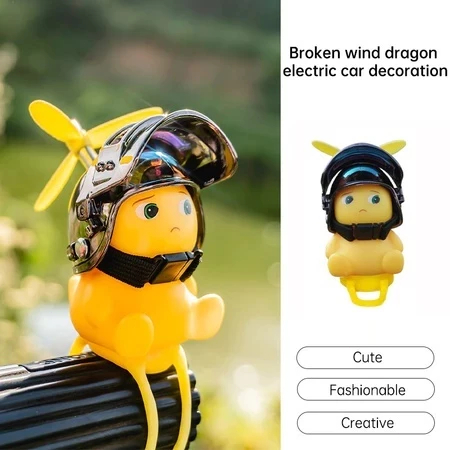 Virgo Nailong Mini Figure Motor Aksesoris Dekorasi Mobil Nailong Kuning Kecil Helm Spion