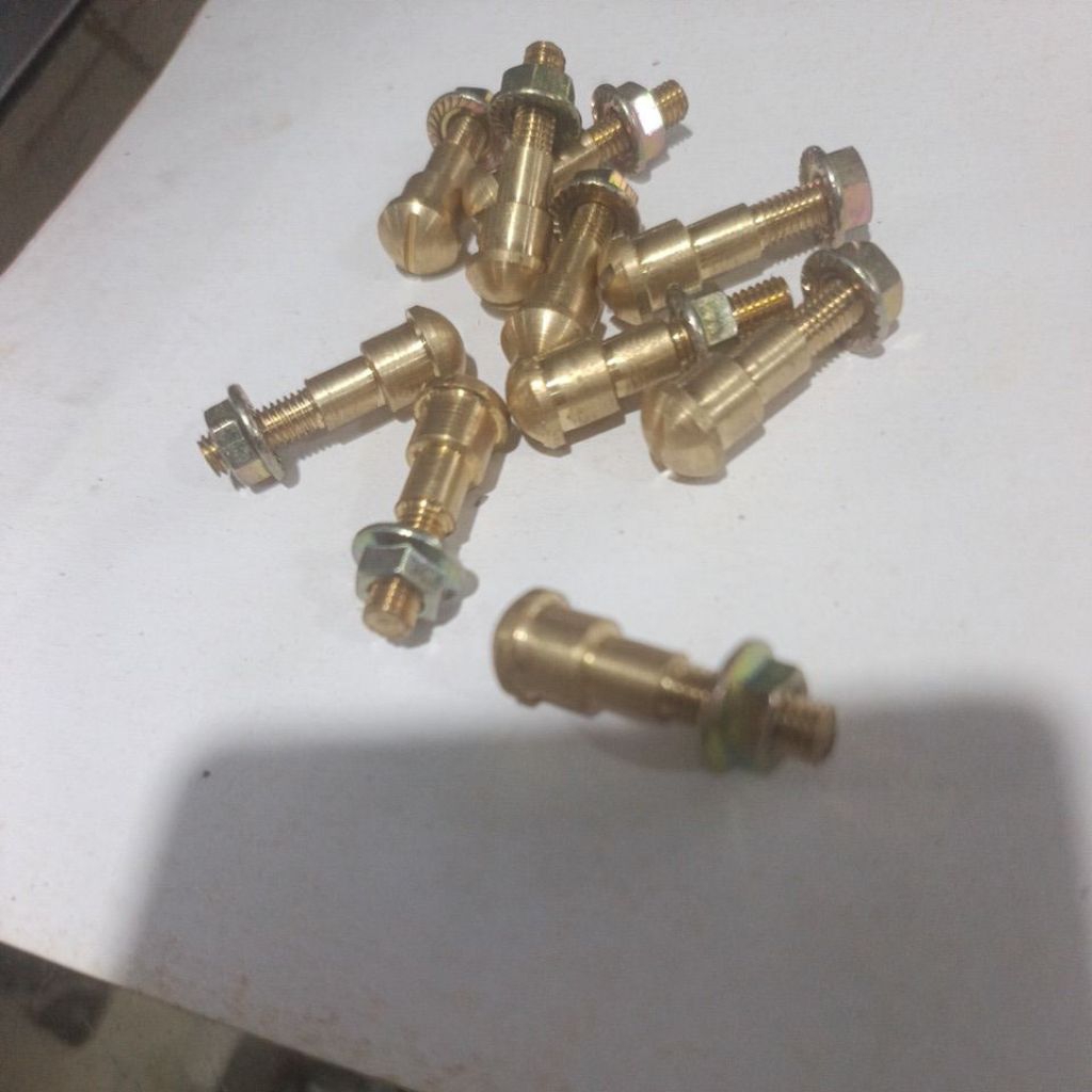 baut handel  vespa  min model ori bahan kuningan aksesoris vespa