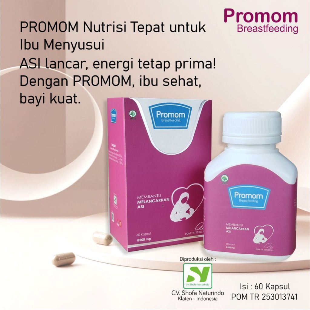 

KAPSUL PROMOM 60 KAPSUL HERBAL PELANCAR ASI