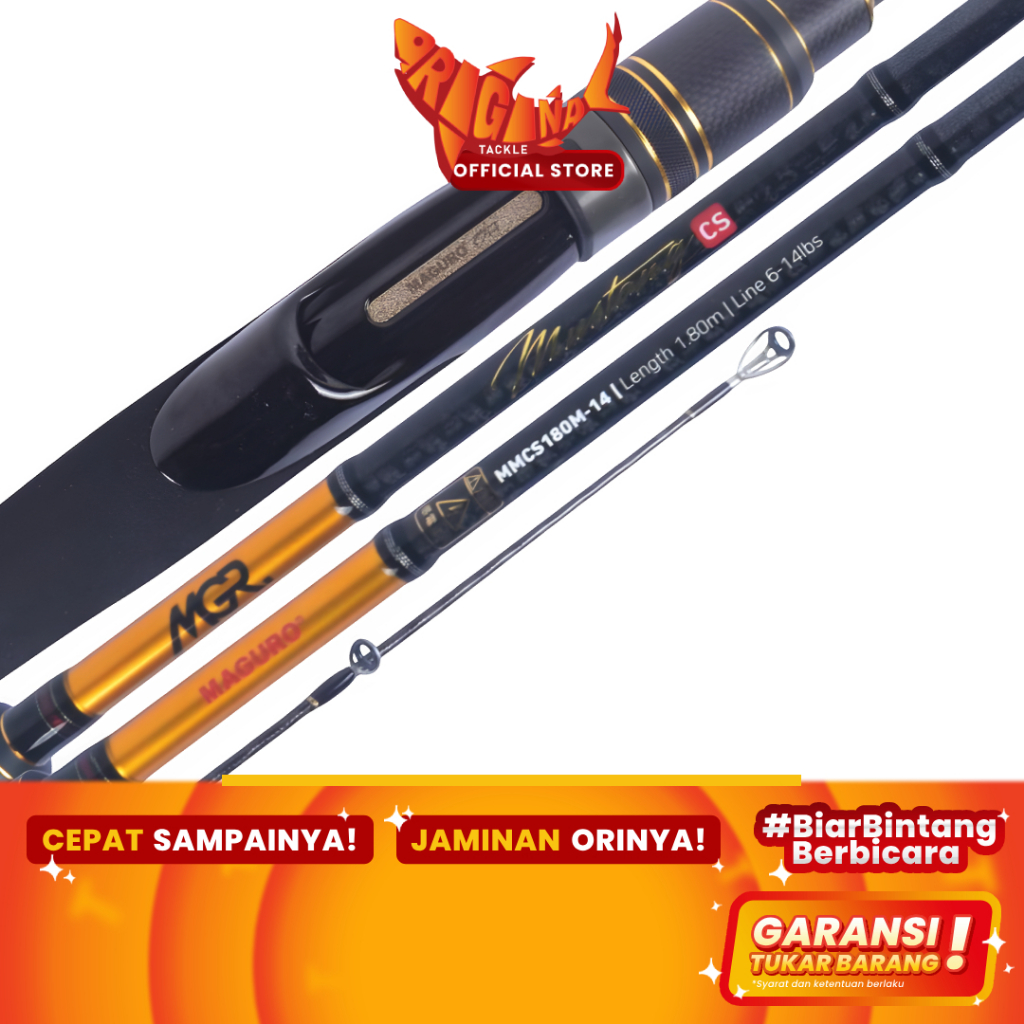 Joran Pancing Spinning Maguro Mustang CS Carbon 180cm