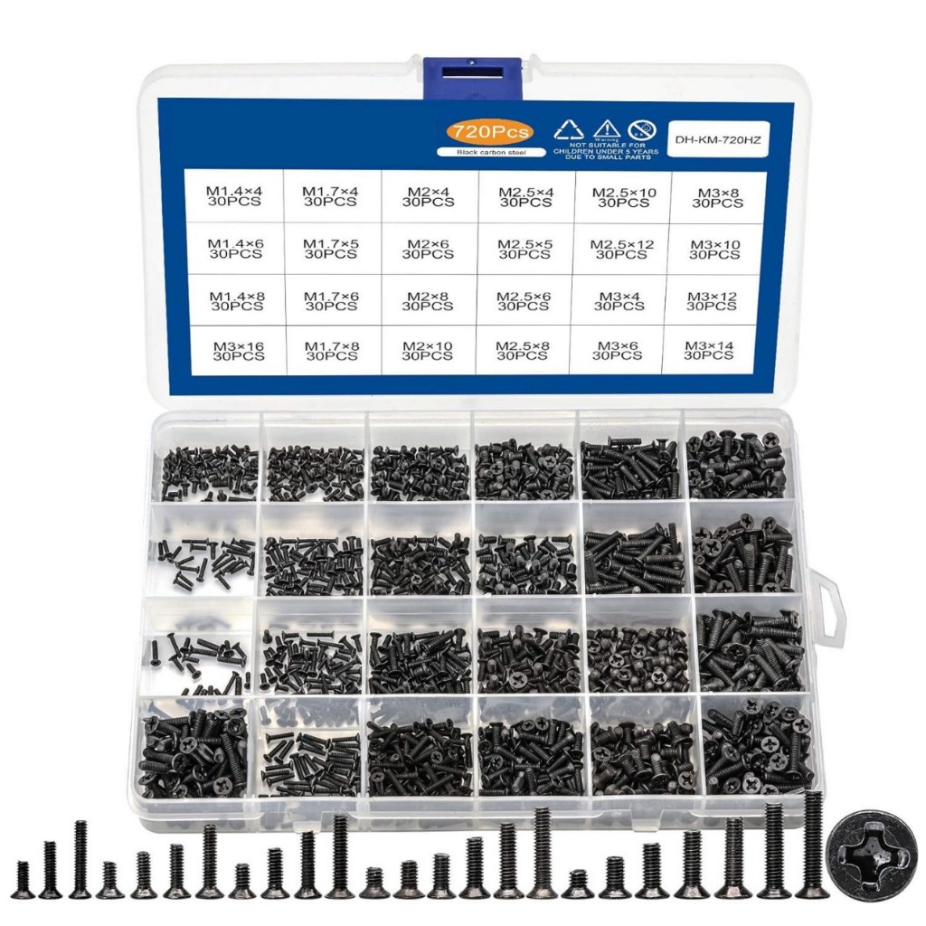 SANJI 720PCS BAUT MSI ASUS ACER LENOVO DELL AXIOO CLEVO LAPTOP SCREWS NOTEBOOK