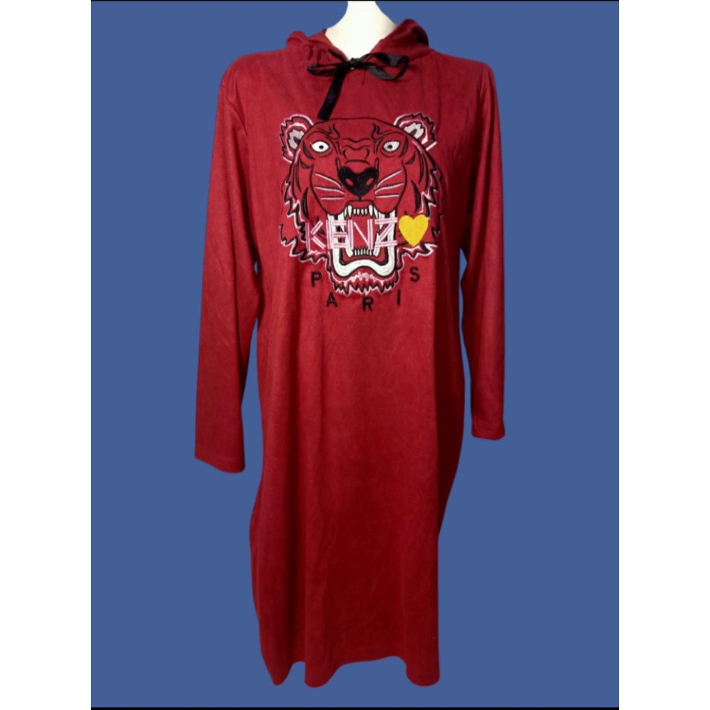 Tunik Velvet Kenzouu Fuschia  (New Collection)