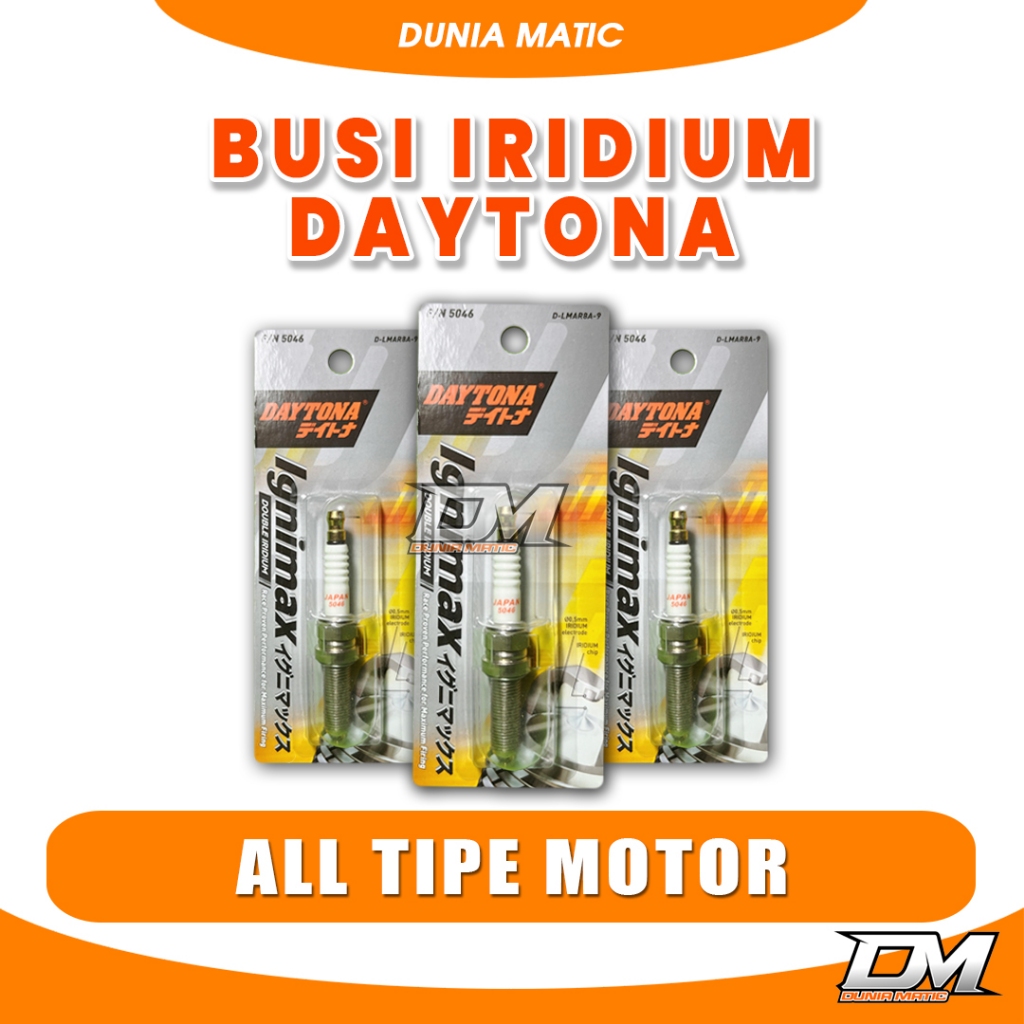Busi Iridium Daytona Mio Vario GLPro Thunder SupraX125 Blade CS1 Scoopy Revo Kirana Beat Spacy Verza