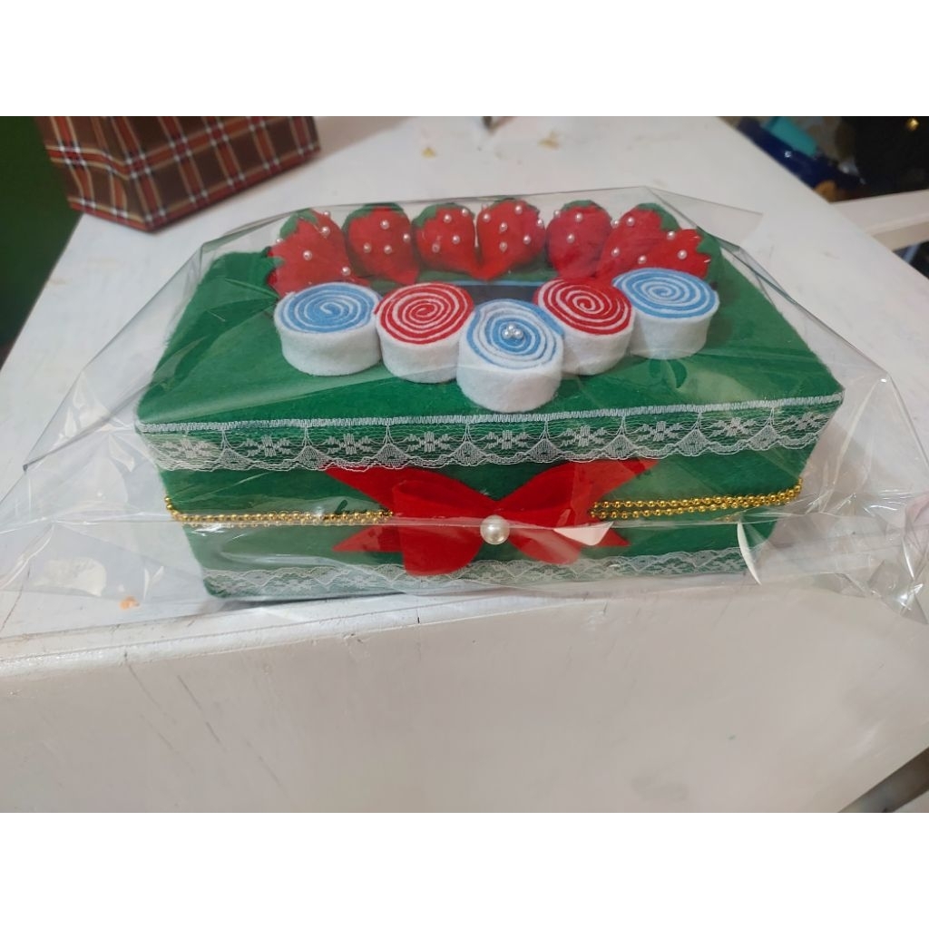 Kotak Tisu Flanel/Tempat Tisu Kain Flanel/Kain Flanel/Kotak Tisu