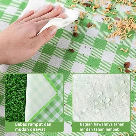 Tikar Lipat Piknik - Anti Air & Tebal 3mm [Untuk Keluarga & Wisata] [Tikar PiknikLipat Anti Air] Tik