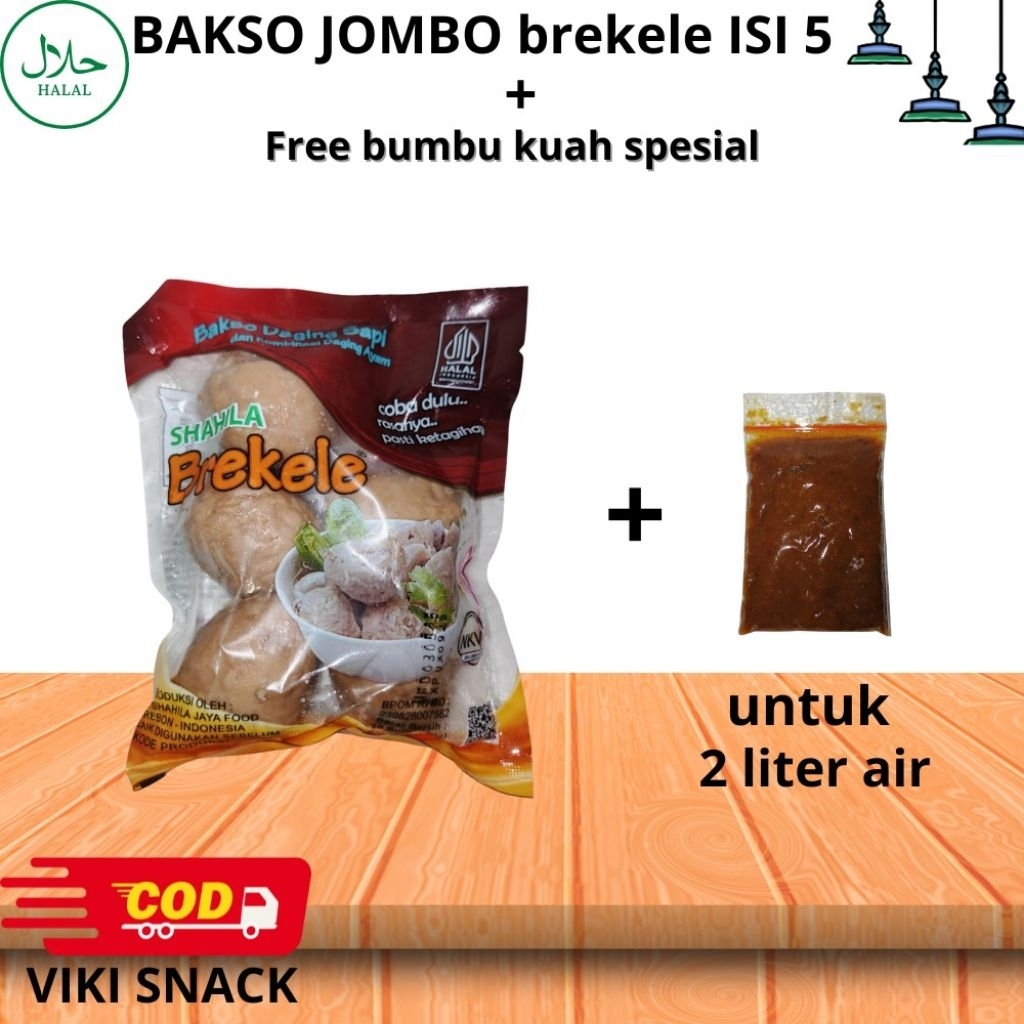 

bakso urat jumbo brekele isi 5 free bumbu