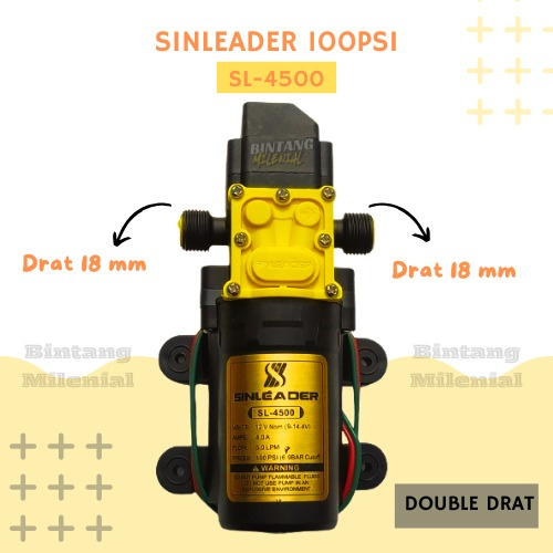 Dinamo POMPA DC 12v HIU - SINLEADER - NIKUMA 4949 Single Pump 5 LPM 6.5 BAR - Cocok Untuk Sprayer