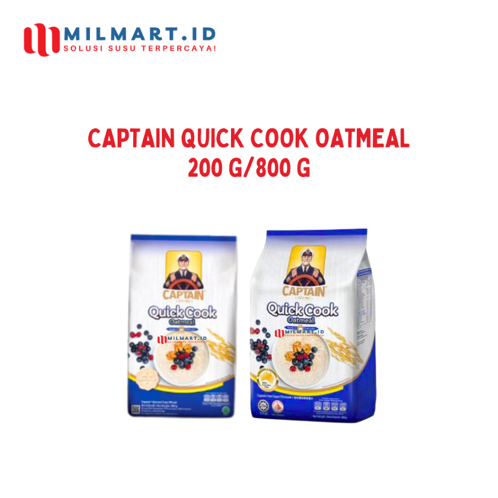 

CAPTAIN QUCIK COOK 800G OATMEAL CAPTAIN GANDUM BIRU POUCH REFILL
