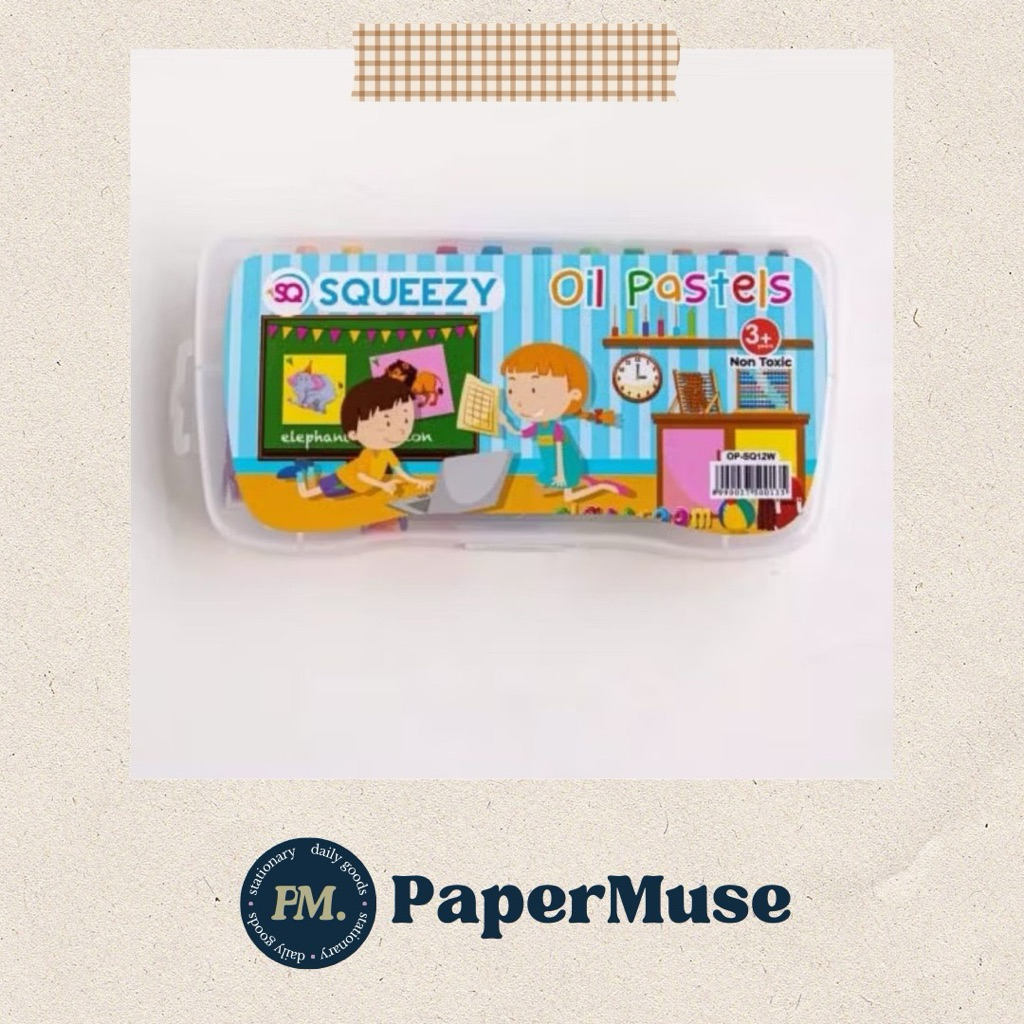 

Krayon Oil Pastel 12 Warna Squeezy – Krayon Warna Cerah Non-Toxic untuk Anak & Seni