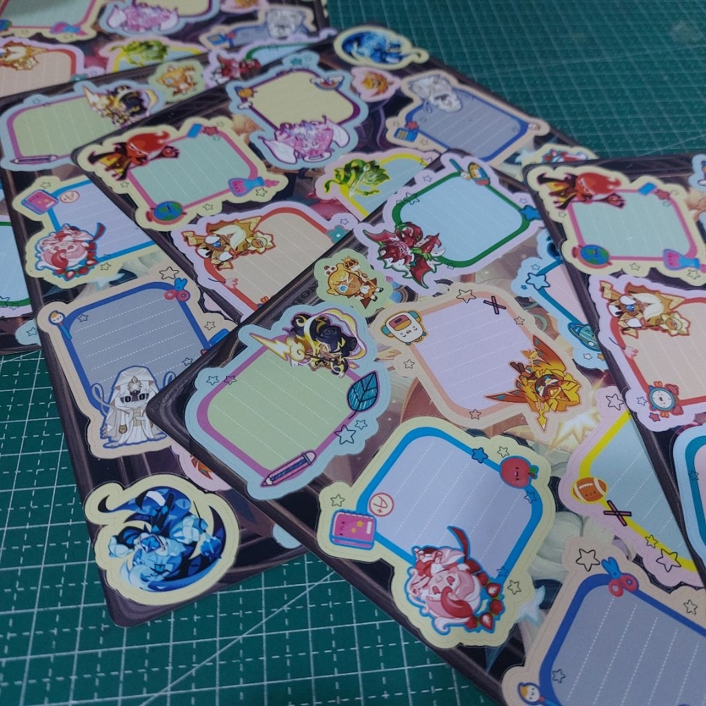 Sticker Label CRK Cookie run kingdom label nama label mata pelajaran