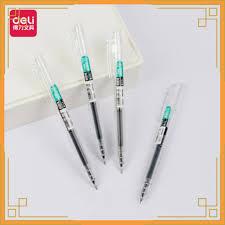 

Deli Gel Pen / Pulpen Gel 0.5mm Tinta Hitam Isi 1 pcs Cepat Kering Tinta Banyak Bisnis Kantor S08-E