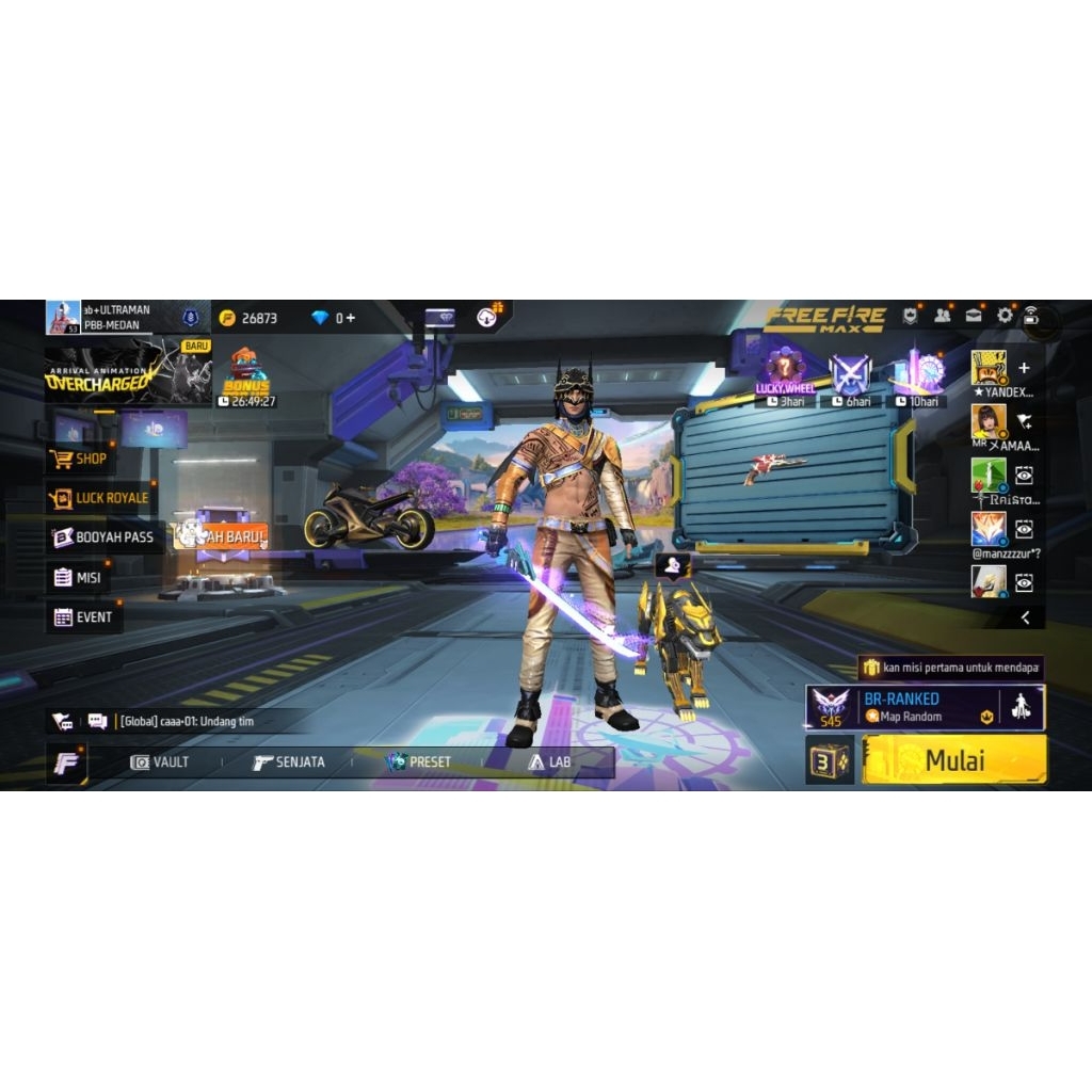 akun freefire sultan murah