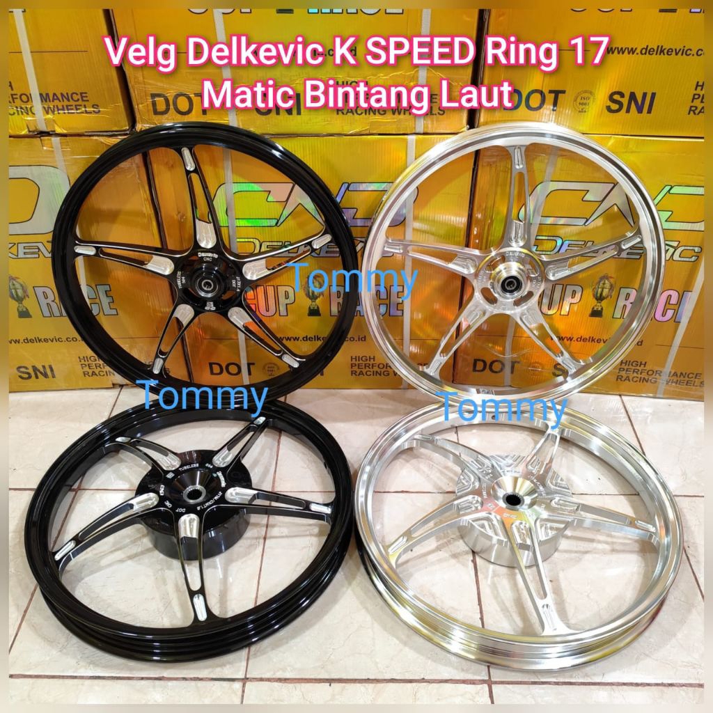 Velg Delkevic K SPEED Bintang Laut Vario 110 125 150 160 Stylo Beat Scoopy Genio 140/160x17 Ring 17