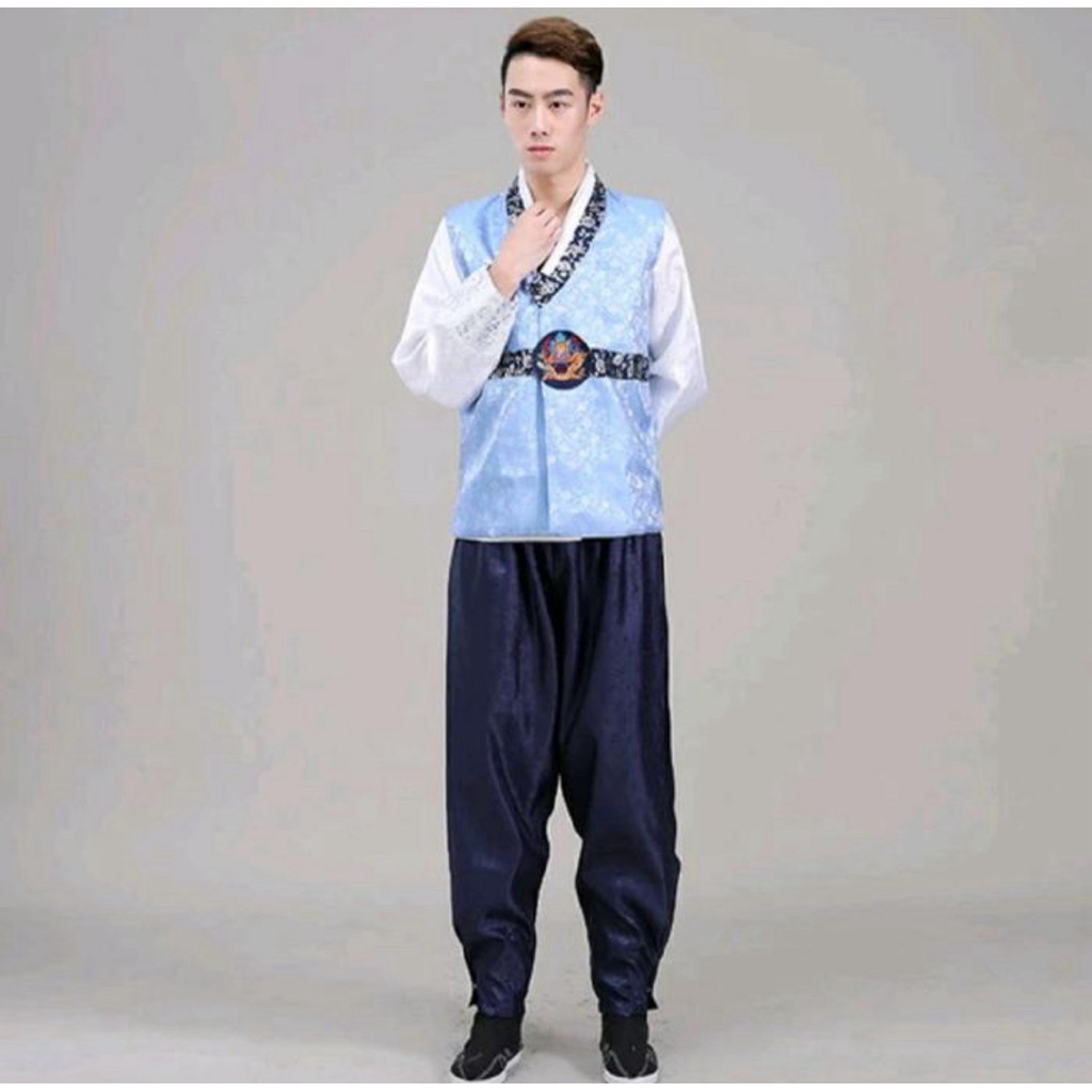 hanbok korean man adult costume halloween | kostum korea hanbok pria dewasa set celana