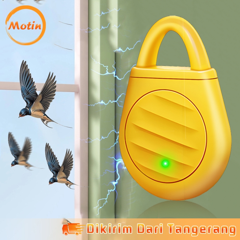 55*37mm Alat Pengusir Burung Ultrasonik Pengusir Burung Alat Pengusir Burung Di Ruma