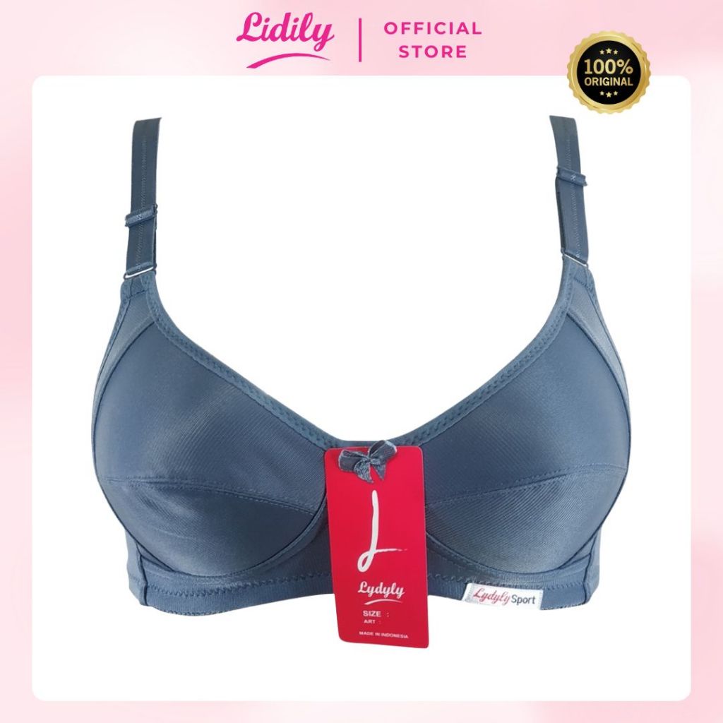 LIDILY -  Bra Tanpa Busa Tanpa Kawat BH Satin | Bh Daily Underwear Wanita BH L013