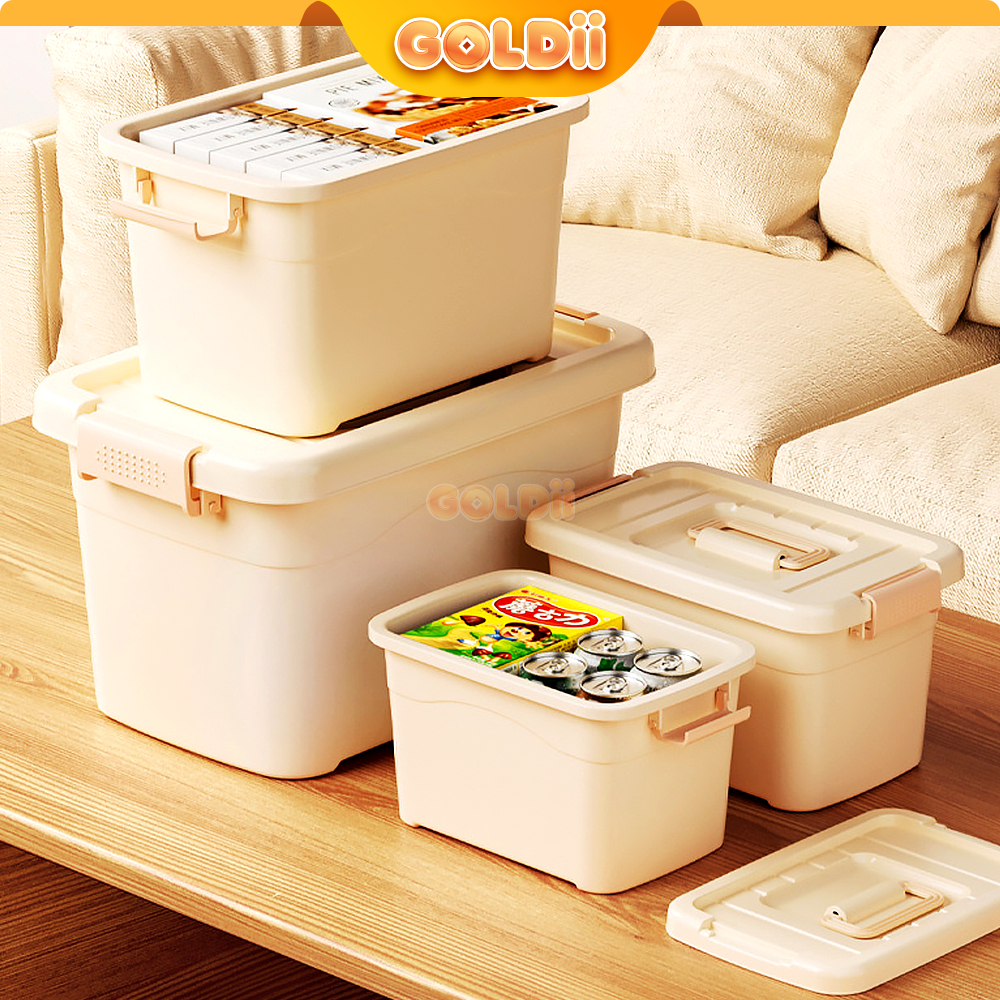 GOLDII - Box Penyimpanan Container Box Plastik Jumbo Besar SerbagunaKotak Penyimpanan Serbaguna