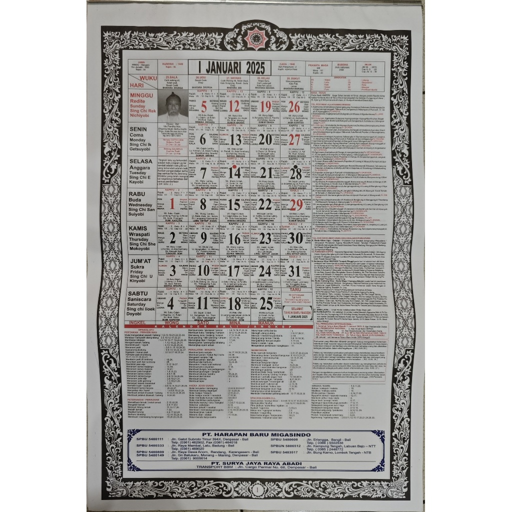 

KALENDER BALI 2025 "IKLAN" IDA PANDITA , IBG BUDAYOGA