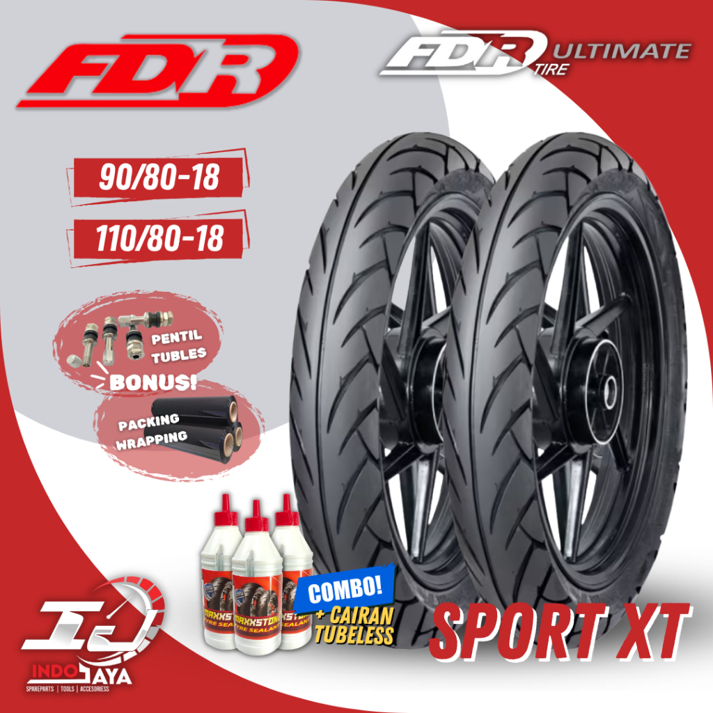 [READY COD] BAN FDR SPORT XT RING 18 / BAN FDR TUBELESS SPORT XT  ( 90/80-18 / 110/80-18 ) BAN FDR T