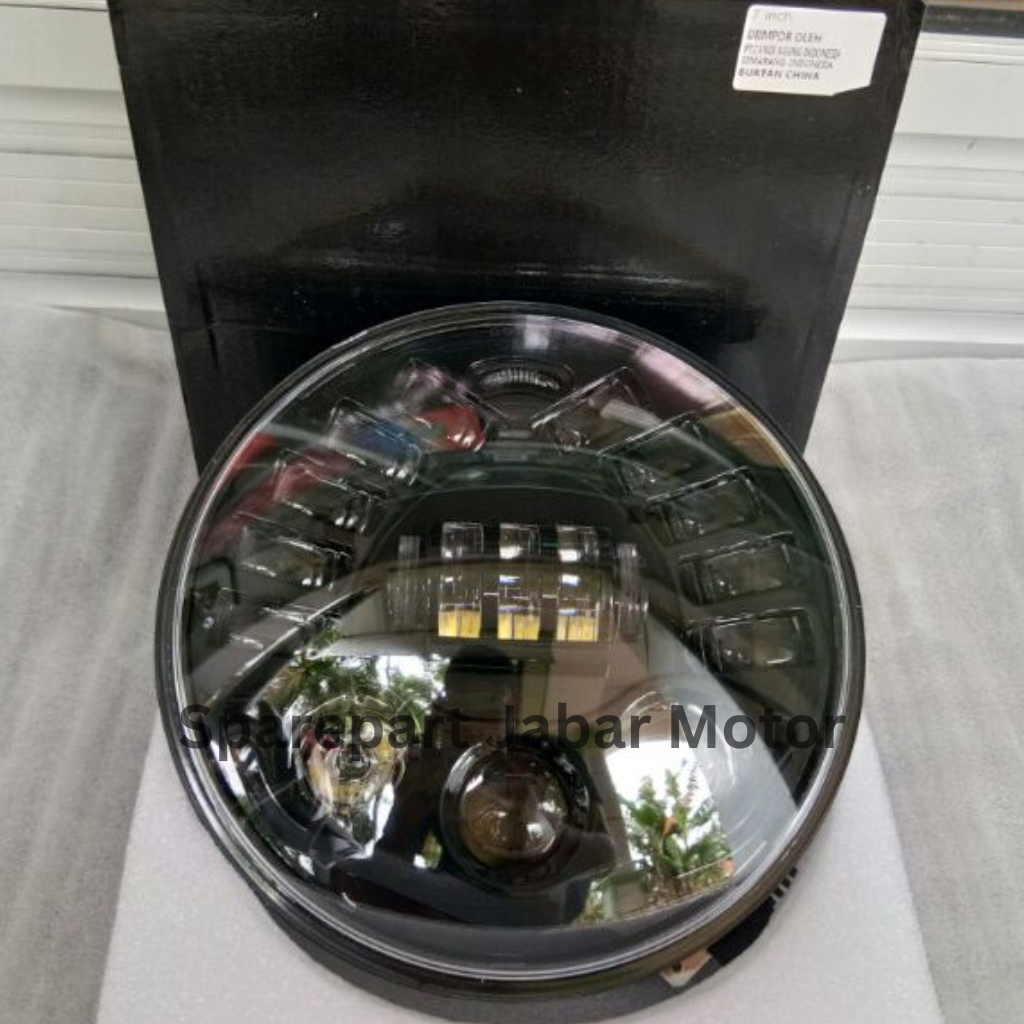 Lampu depan Daymaker 7inch tanpa batok DUs Hitam