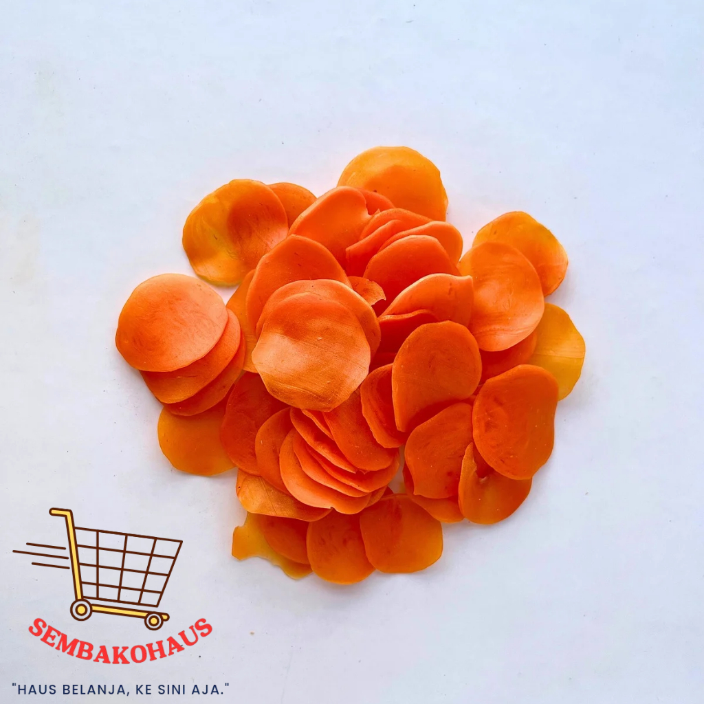 

Kerupuk Kemplang Oranye Mentah