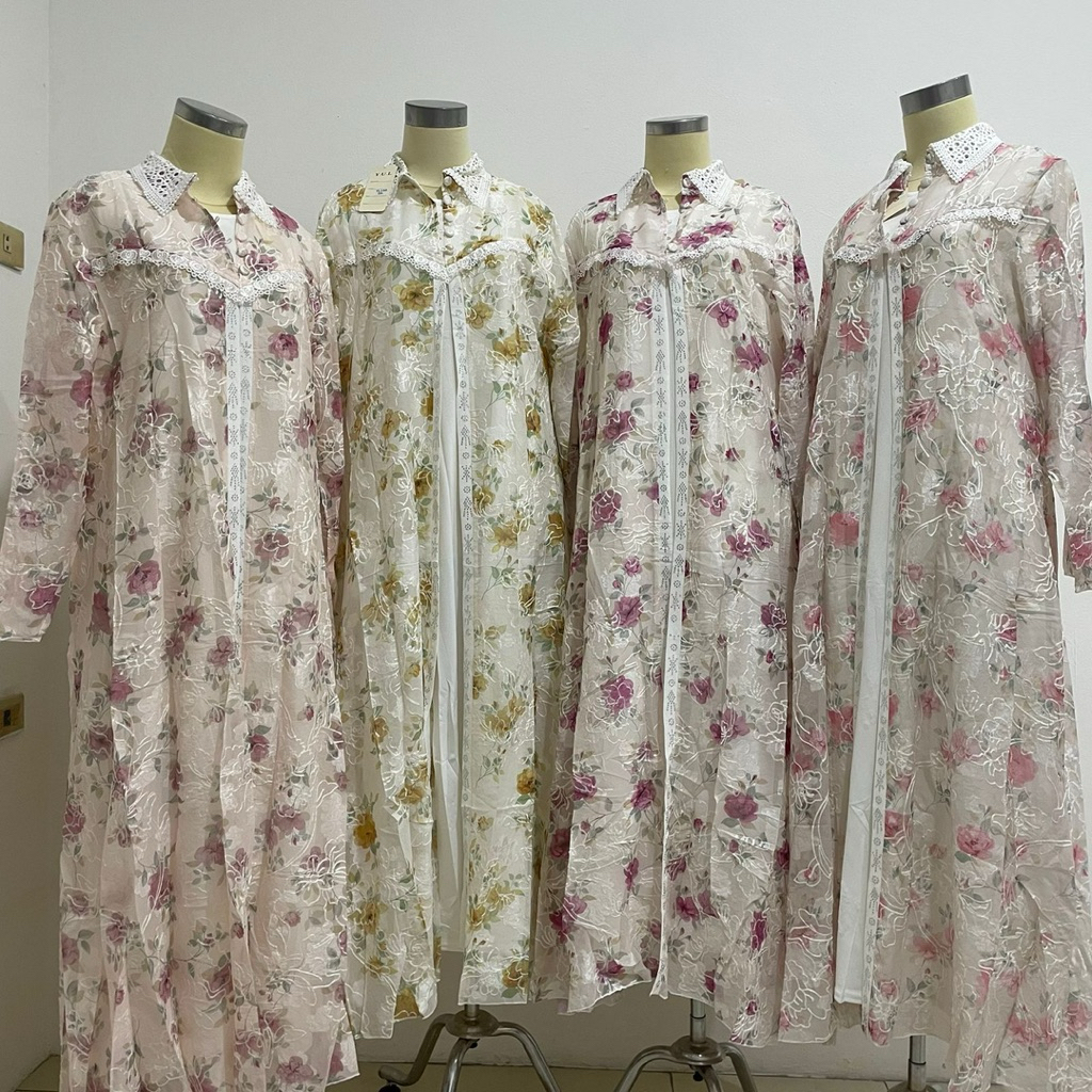 gamis motif bunga YL150
